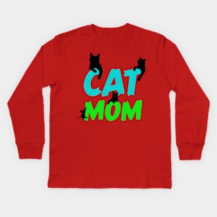 Cat love Gift Desing Kids Long Sleeve T-Shirt